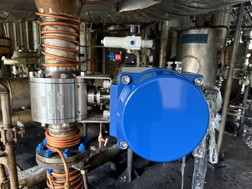 SS317 metal-seated on/off ball valve for high-temperature oleochemical service