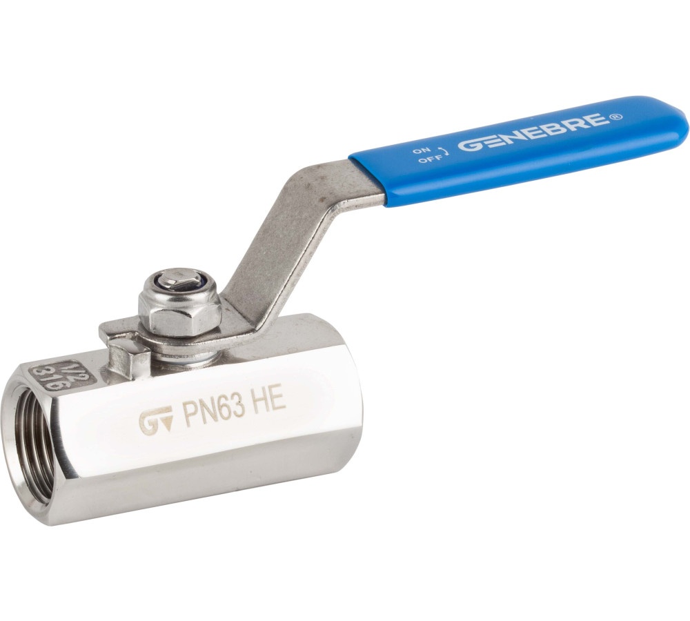 1-piece body reduced bore polished ball valve