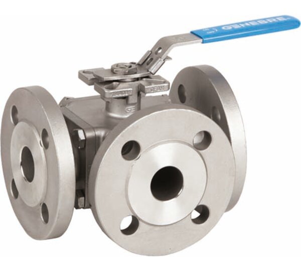 3-way full bore ball valve