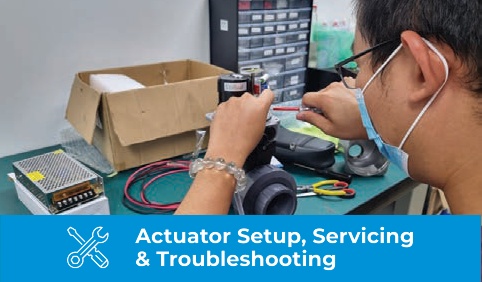Actuator Setup, Servicing & Troubleshooting